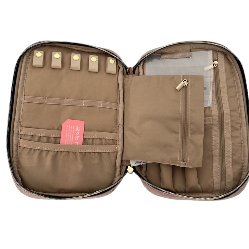 NWT Bagsmart Jewelry Organizer Travel Bag- Mauve/ Pink